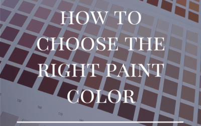 How to Choose the Right Paint Color
