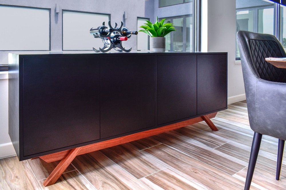 modern contemporary kitchen custom sideboard diva by design harlingen interior designer