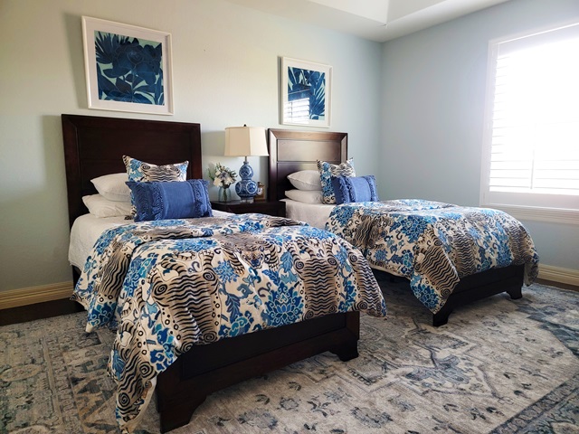 tone on tone bedroom by Diva by Design harlingen texas interior designer