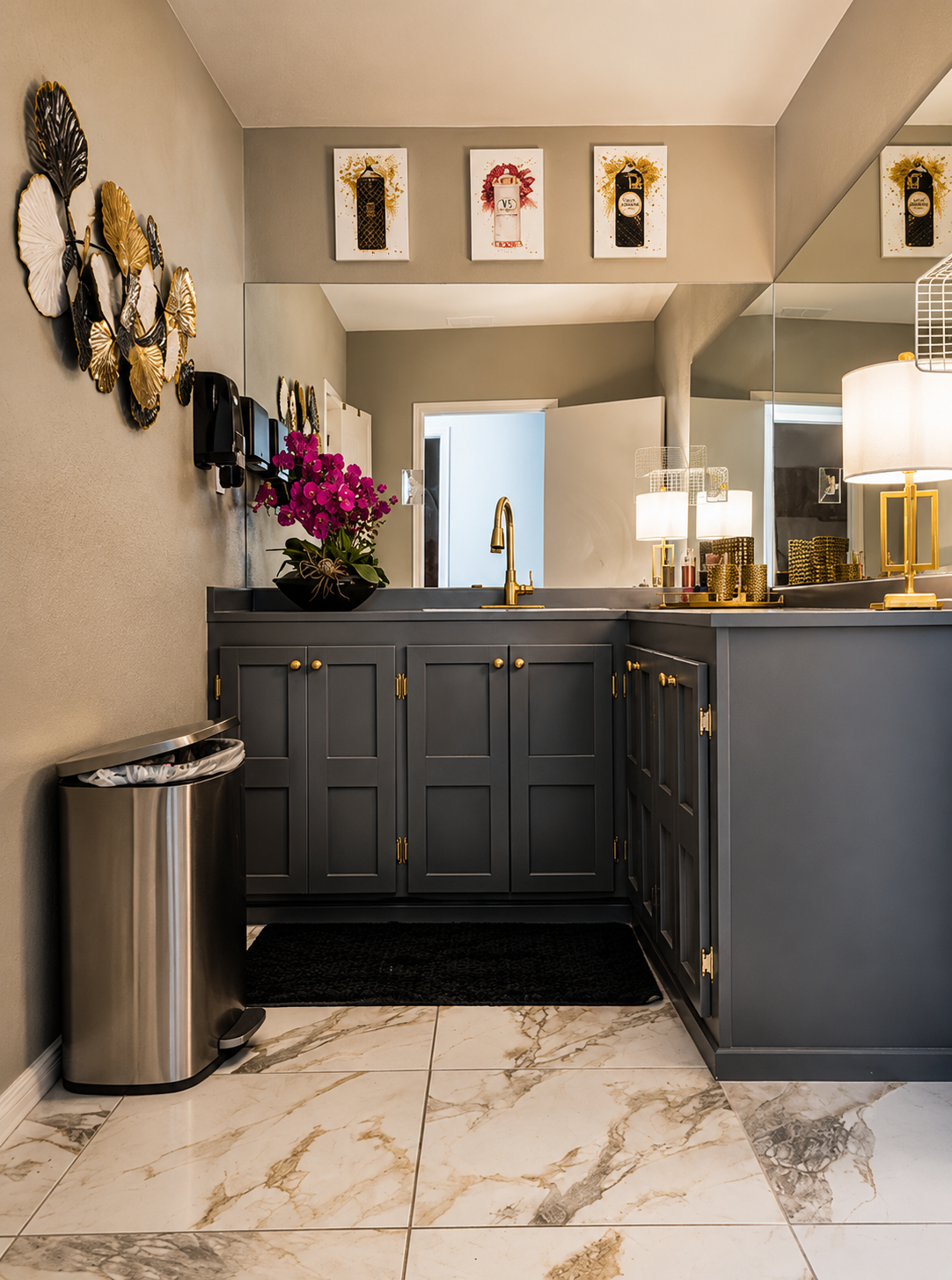 elite body contour and drip bar harlingen texas bathroom decor Diva by Design harlingen interior designer